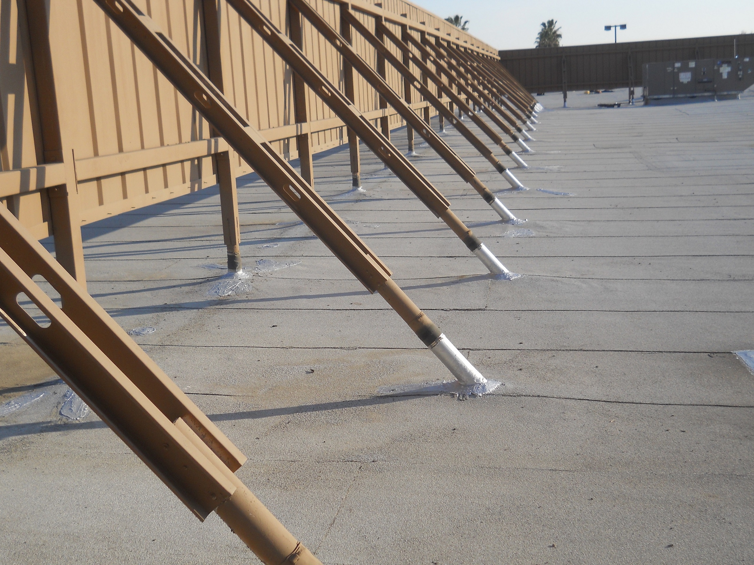 Properly maintained commercial roofing